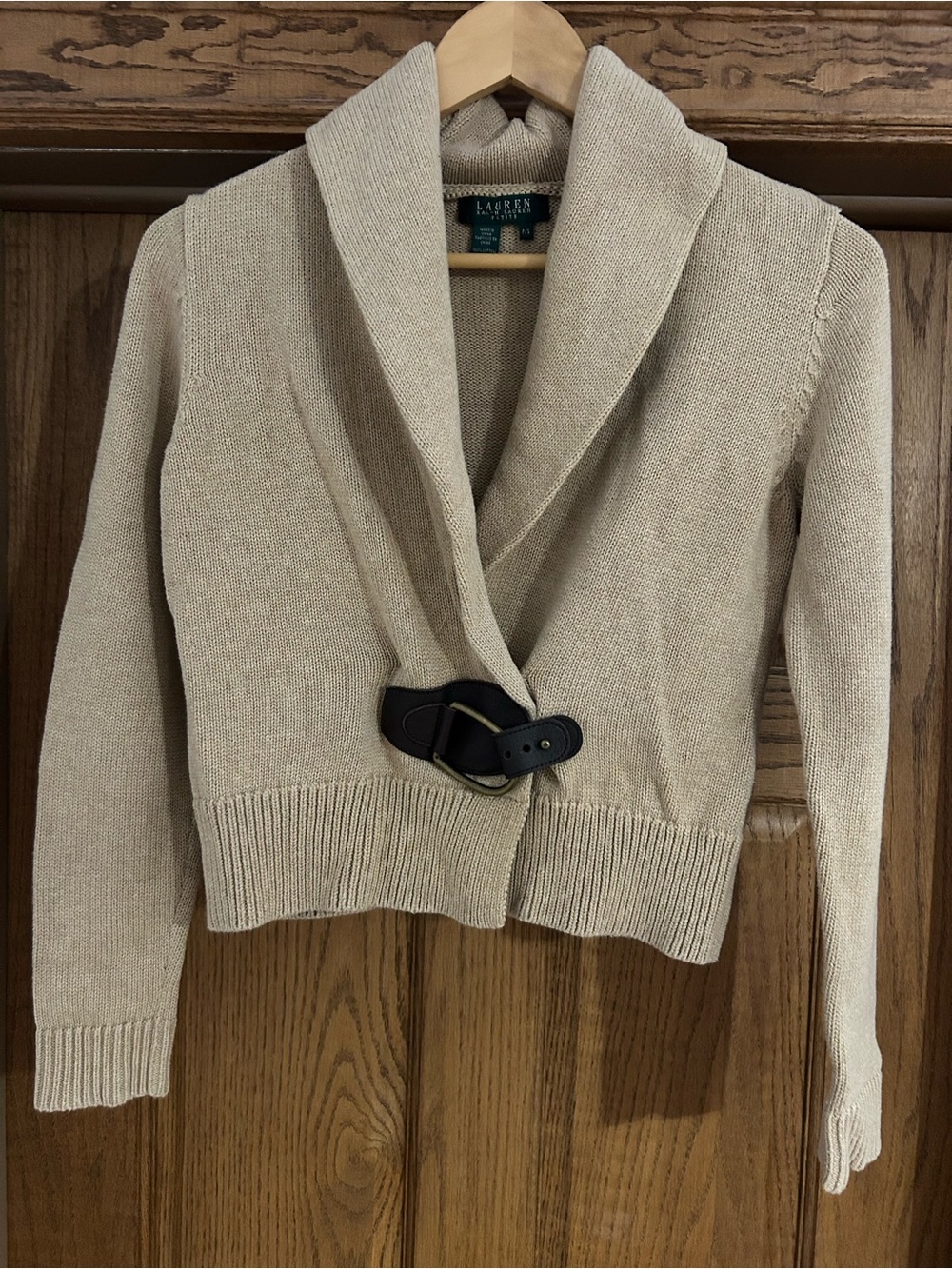 Ralph Lauren Beige Cropped Sweater